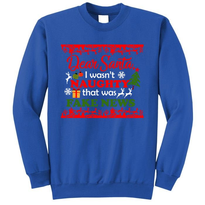 Dear Santa Fake News Trump Christmas Xmas Gift Dults Gift Sweatshirt