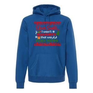 Dear Santa Fake News Trump Christmas Xmas Gift Dults Gift Premium Hoodie