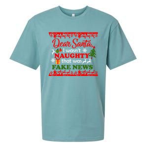 Dear Santa Fake News Trump Christmas Xmas Gift Dults Gift Sueded Cloud Jersey T-Shirt