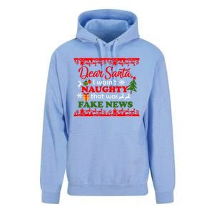 Dear Santa Fake News Trump Christmas Xmas Gift Dults Gift Unisex Surf Hoodie