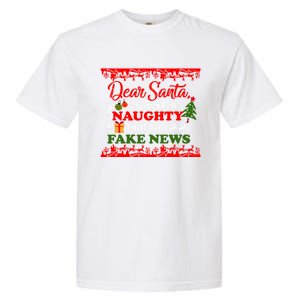 Dear Santa Fake News Trump Christmas Xmas Gift Dults Gift Garment-Dyed Heavyweight T-Shirt