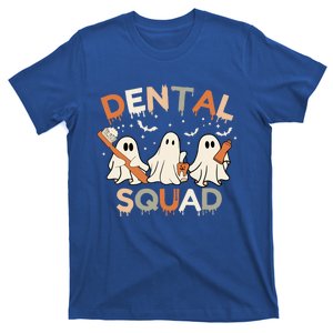 Dental Squad Funny Boo Teeth Dentists Halloween Retro Groovy Gift T-Shirt