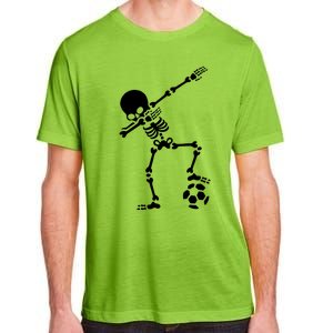 Dabbing Skeleton Football Dab Skeleton Halloween Adult ChromaSoft Performance T-Shirt