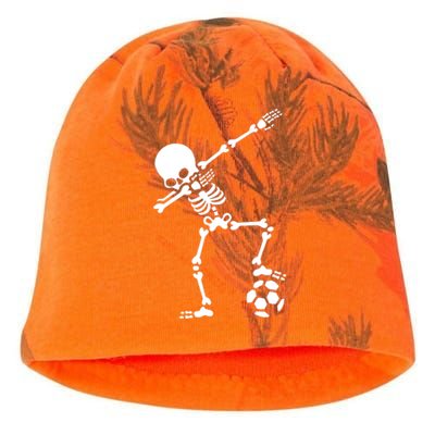 Dabbing Skeleton Football Dab Skeleton Halloween Kati - Camo Knit Beanie