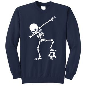 Dabbing Skeleton Football Dab Skeleton Halloween Tall Sweatshirt