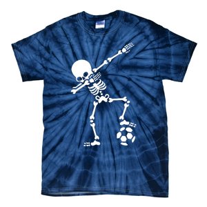 Dabbing Skeleton Football Dab Skeleton Halloween Tie-Dye T-Shirt