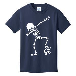 Dabbing Skeleton Football Dab Skeleton Halloween Kids T-Shirt