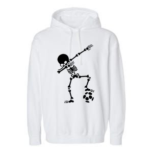 Dabbing Skeleton Football Dab Skeleton Halloween Garment-Dyed Fleece Hoodie