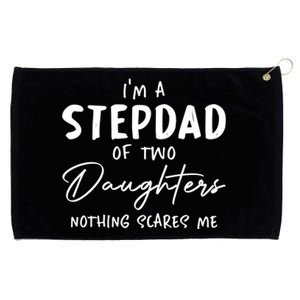 Daughters Stepfather Family Daddy Fathers Day Funny Stepdad Gift Grommeted Golf Towel