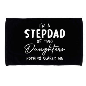 Daughters Stepfather Family Daddy Fathers Day Funny Stepdad Gift Microfiber Hand Towel