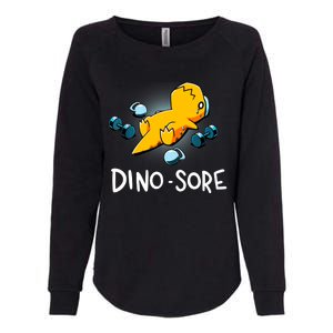 Dino Sore Funny Dinosaur Workout Gym Fitness Lifting Womens California Wash Sweatshirt