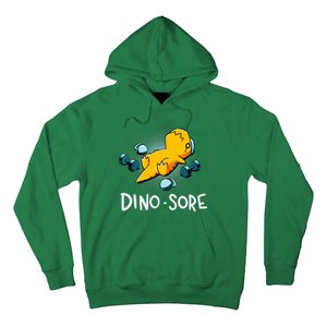 Dino Sore Funny Dinosaur Workout Gym Fitness Lifting Hoodie