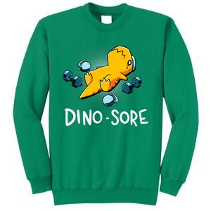 Dino Sore Funny Dinosaur Workout Gym Fitness Lifting Sweatshirt