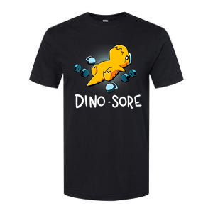 Dino Sore Funny Dinosaur Workout Gym Fitness Lifting Softstyle CVC T-Shirt