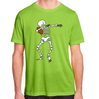 Dabbing Skeleton Football Funny Halloween Dab Costume Gift Great Gift Adult ChromaSoft Performance T-Shirt