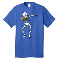 Dabbing Skeleton Football Funny Halloween Dab Costume Gift Great Gift Tall T-Shirt