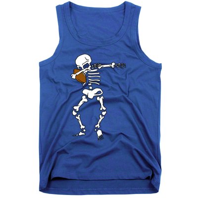 Dabbing Skeleton Football Funny Halloween Dab Costume Gift Great Gift Tank Top