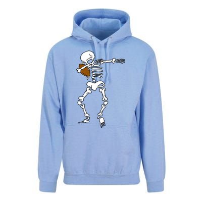 Dabbing Skeleton Football Funny Halloween Dab Costume Gift Great Gift Unisex Surf Hoodie