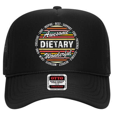 Dietary Shirts Food Service Week Dietary Appreciation Gifts High Crown Mesh Back Trucker Hat