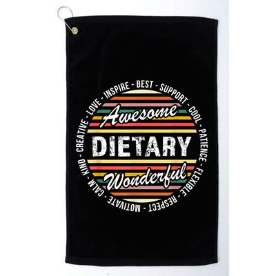 Dietary Shirts Food Service Week Dietary Appreciation Gifts Golf Towel