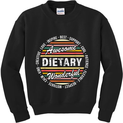 Dietary Shirts Food Service Week Dietary Appreciation Gifts Kids Sweatshirt