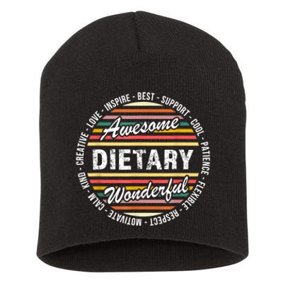 Dietary Shirts Food Service Week Dietary Appreciation Gifts Short Acrylic Beanie