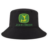 Distressed S Funny Tractor John Beer Deer Farmer Cool Comfort Performance Bucket Hat