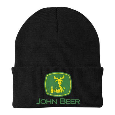 Distressed S Funny Tractor John Beer Deer Farmer Beanie