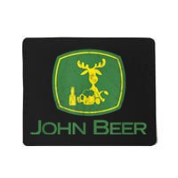 Distressed S Funny Tractor John Beer Deer Farmer Mousepad