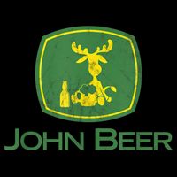 Distressed S Funny Tractor John Beer Deer Farmer Premium T-Shirt