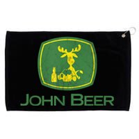 Distressed S Funny Tractor John Beer Deer Farmer Grommeted Golf Towel