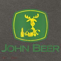 Distressed S Funny Tractor John Beer Deer Farmer Cotton Canvas Backpack