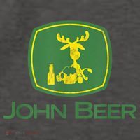 Distressed S Funny Tractor John Beer Deer Farmer Vector Backpack