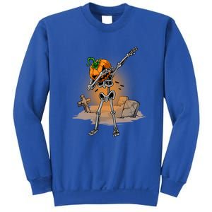 Dabbing Skeleton Funny Gift Pumpkin Dance Pumpkin Dab Halloween Cute Gift Sweatshirt