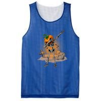 Dabbing Skeleton Funny Gift Pumpkin Dance Pumpkin Dab Halloween Cute Gift Mesh Reversible Basketball Jersey Tank