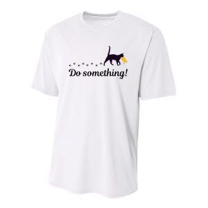 Do Something Funny Cat Trump Hair Presidential Election 2024 Youth Performance Sprint T-Shirt