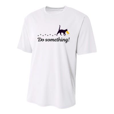 Do Something Funny Cat Trump Hair Presidential Election 2024 Youth Performance Sprint T-Shirt