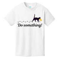 Do Something Funny Cat Trump Hair Presidential Election 2024 Kids T-Shirt