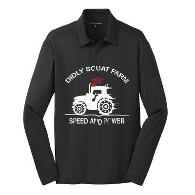 Diddly Squat Farm Speed And Power Silk Touch Performance Long Sleeve Polo