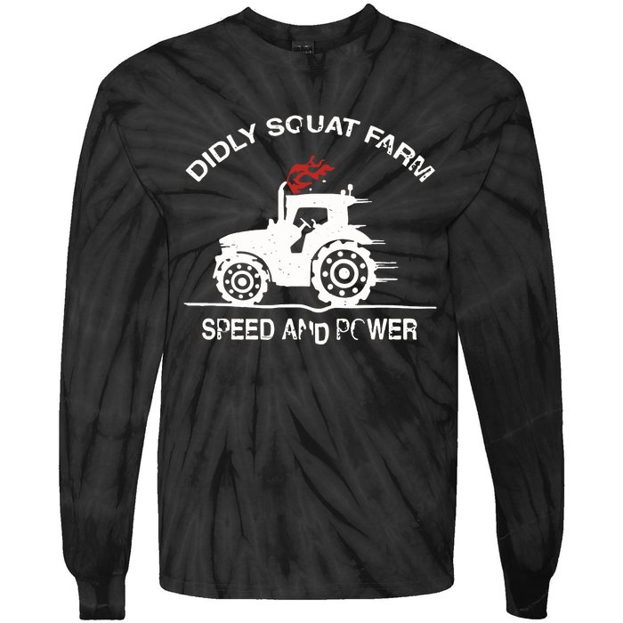 Diddly Squat Farm Speed And Power Tie-Dye Long Sleeve Shirt