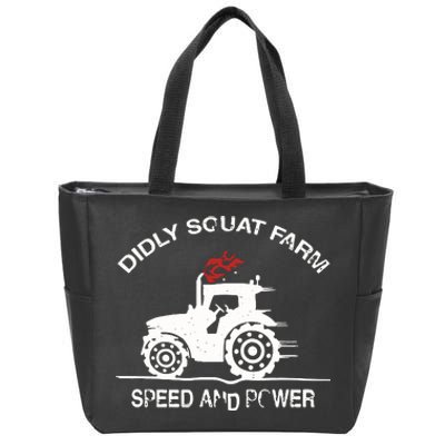 Diddly Squat Farm Speed And Power Zip Tote Bag