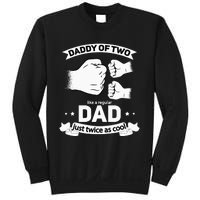 Dad Squared Fathers Day Dad Of Two Cool Daddy Of 2 Sweatshirt