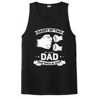 Dad Squared Fathers Day Dad Of Two Cool Daddy Of 2 PosiCharge Competitor Tank