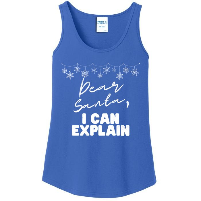 Dear Santa Funny Christmas Holiday Gift Designs Xmas Cool Gift Ladies Essential Tank