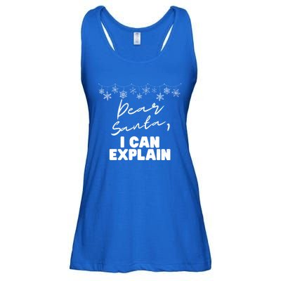 Dear Santa Funny Christmas Holiday Gift Designs Xmas Cool Gift Ladies Essential Flowy Tank