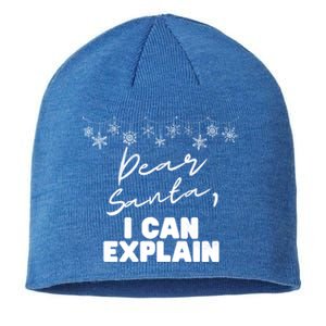 Dear Santa Funny Christmas Holiday Gift Designs Xmas Cool Gift Sustainable Beanie