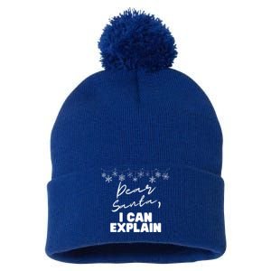 Dear Santa Funny Christmas Holiday Gift Designs Xmas Cool Gift Pom Pom 12in Knit Beanie