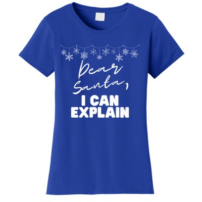 Dear Santa Funny Christmas Holiday Gift Designs Xmas Cool Gift Women's T-Shirt