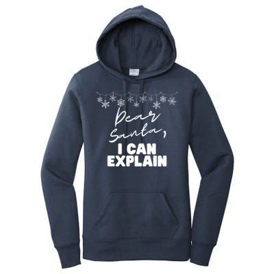 Dear Santa Funny Christmas Holiday Gift Designs Xmas Cool Gift Women's Pullover Hoodie