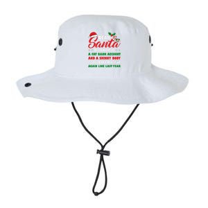 Dear Santa Fat Bank Account Skinny Body Fun Xmas Adult Humor Legacy Cool Fit Booney Bucket Hat